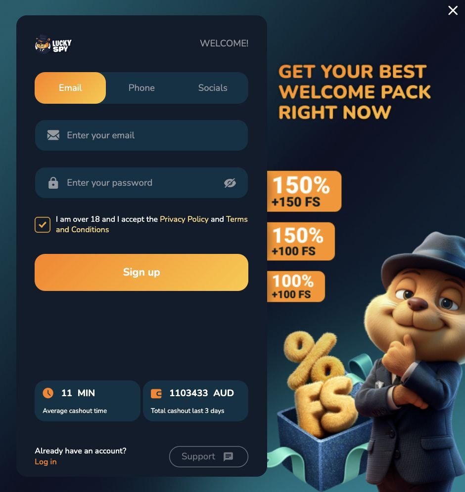 luckyspy login