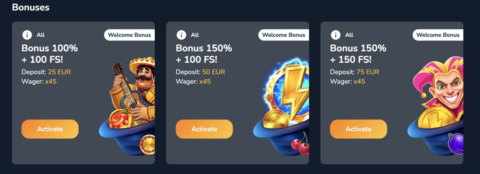 luckyspy casino bonus